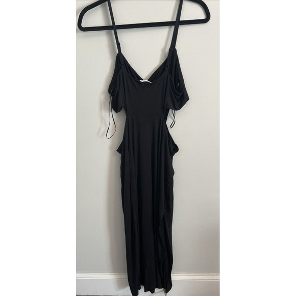 Good American Cutout Bodycon Midi Dress Black Women’s Size 5/2XL  NWT - Picture 10 of 11